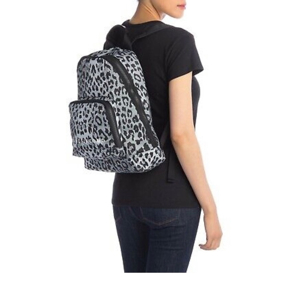 Marc Jacobs black and gray leopard light weight backpack